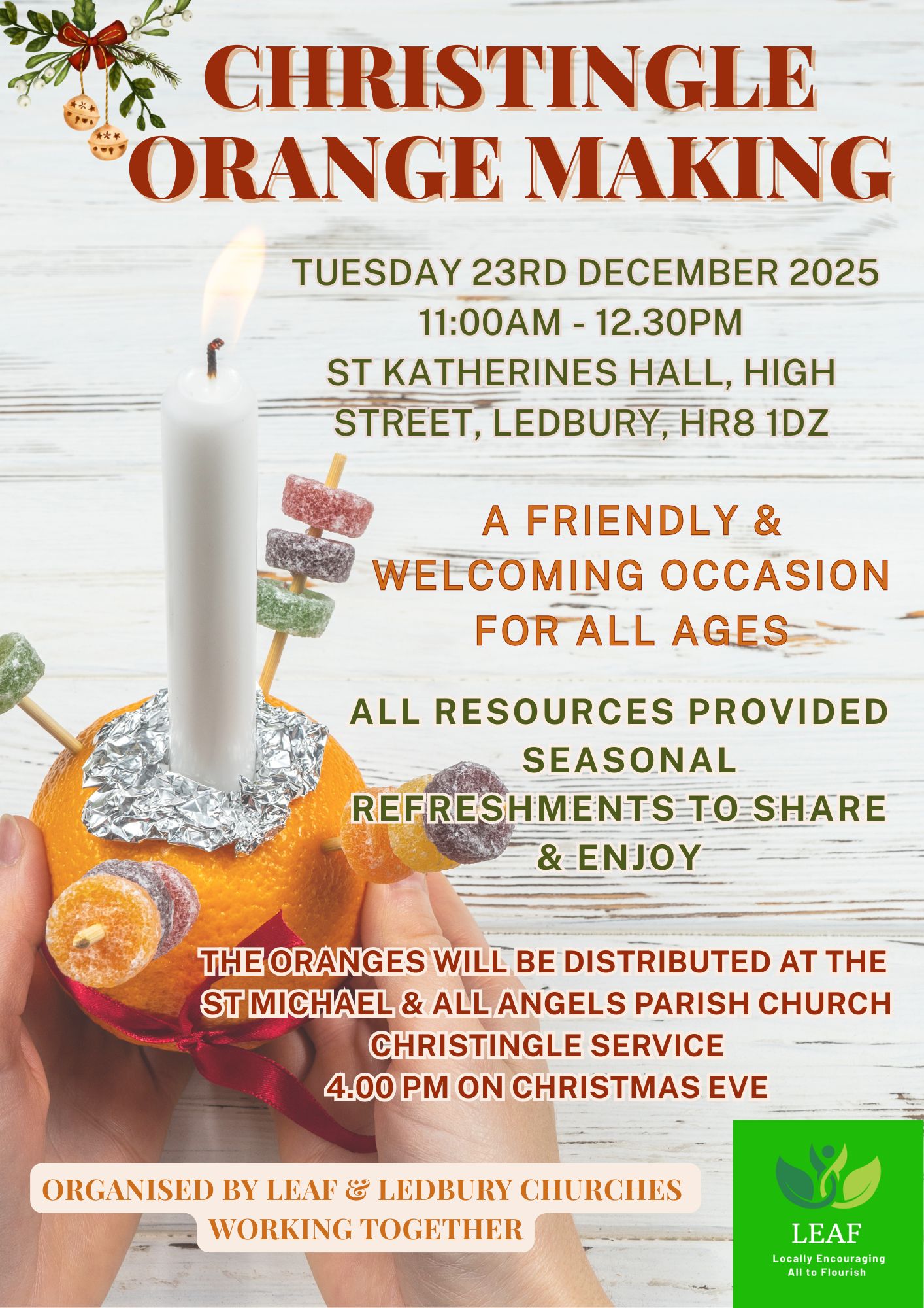 Christingle Orange Making