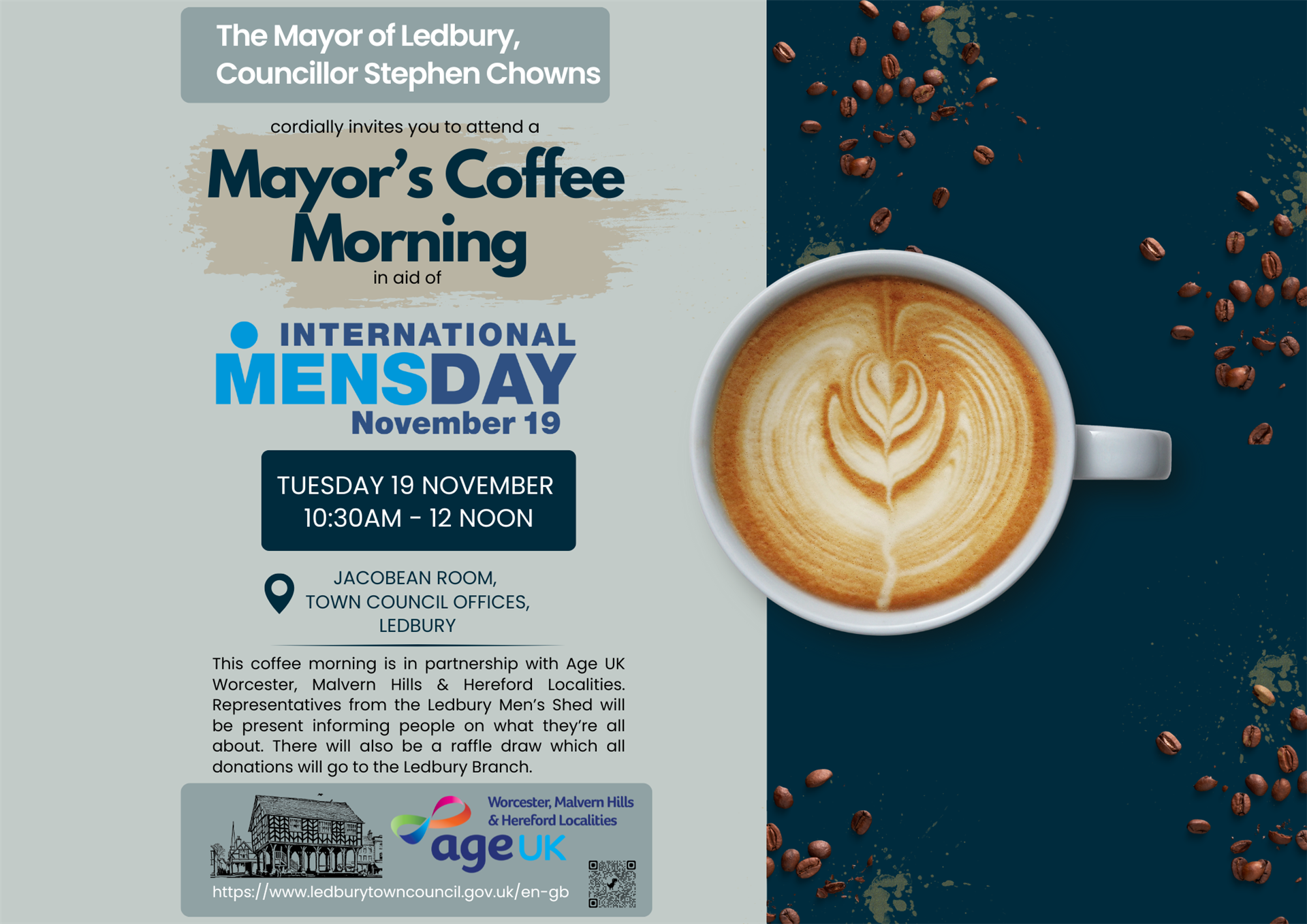 Mayors Coffee Morning for International Mens Day