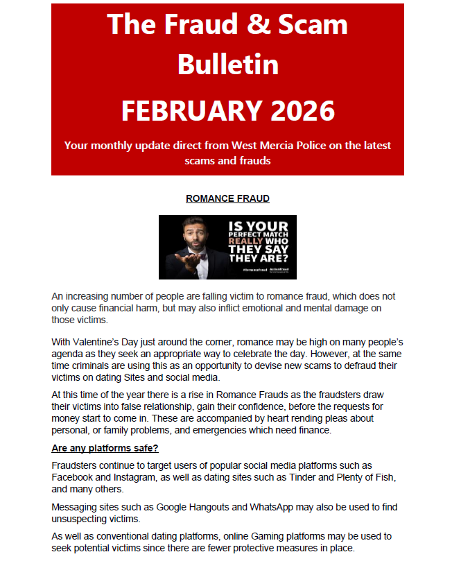 The Fraud and Scam Bulletin