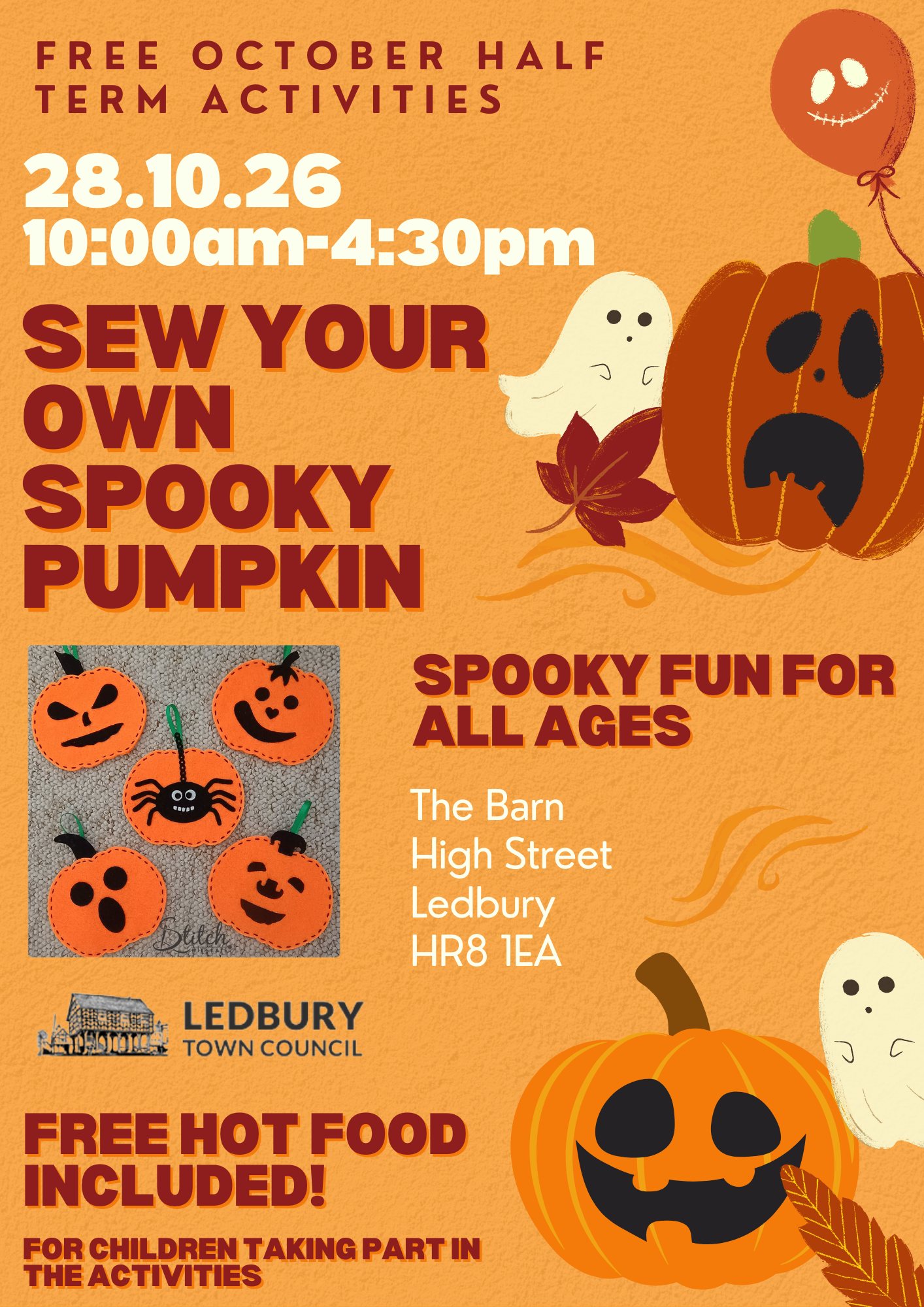 Sew your own Spooky Pumpkin